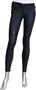 Rb500 Panelled Legging In Shoreditch - length: standard; pattern: plain; waist: low rise; pocket detail: traditional 5 pocket; predominant colour: navy; occasions: casual; fibres: cotton - stretch; texture group: denim; fit: slim leg; pattern type: fabric; style: standard