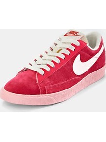 Blazer Low Trainers, Red - predominant colour: true red; occasions: casual; material: suede; heel height: flat; toe: round toe; style: trainers; trends: sporty redux; finish: plain; pattern: plain
