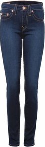Blue Halle Dark Wash Jeans Uk - style: skinny leg; length: standard; pattern: plain; waist: high rise; pocket detail: traditional 5 pocket; predominant colour: navy; occasions: casual; fibres: cotton - mix; jeans detail: shading down centre of thigh; texture group: denim; pattern type: fabric