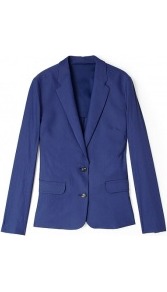 Cindy Linen Stretch Blazer - pattern: plain; style: single breasted blazer; hip detail: front pockets at hip; collar: standard lapel/rever collar; predominant colour: royal blue; occasions: casual, evening, work; length: standard; fit: tailored/fitted; fibres: linen - mix; waist detail: fitted waist; sleeve length: long sleeve; sleeve style: standard; texture group: linen; collar break: low/open; pattern type: fabric