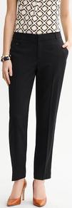 Martin Fit Lightweight Wool Slim Ankle Pant - pattern: plain; waist: mid/regular rise; predominant colour: black; occasions: casual, work; length: ankle length; fibres: wool - stretch; fit: slim leg; pattern type: fabric; pattern size: standard; texture group: woven light midweight; style: standard