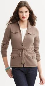 Heritage Cashmere Tie Front Cardigan - pattern: plain; neckline: high neck; hip detail: front pockets at hip; bust detail: pocket detail at bust; predominant colour: taupe; occasions: casual, work; length: standard; style: standard; fit: standard fit; waist detail: belted waist/tie at waist/drawstring; fibres: cashmere - 100%; sleeve length: long sleeve; sleeve style: standard; texture group: knits/crochet; pattern type: knitted - fine stitch