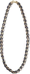 Link Necklace - predominant colour: navy; occasions: casual, evening, work, holiday; style: standard; length: mid; size: standard; material: chain/metal; trends: metallics; finish: metallic; embellishment: chain/metal