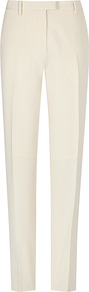 Fairline Relaxed Fit Straight Leg Trouser - length: standard; pattern: plain; waist detail: fitted waist; pocket detail: small back pockets; waist: mid/regular rise; predominant colour: ivory; occasions: evening, work, holiday; fibres: polyester/polyamide - 100%; hip detail: fitted at hip (bottoms); fit: straight leg; pattern type: fabric; texture group: other - light to midweight; style: standard