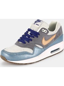Air Max 1 Nd Trainers, Blue - predominant colour: pale blue; occasions: casual; material: leather; heel height: flat; toe: round toe; style: trainers; trends: sporty redux; finish: plain; pattern: colourblock