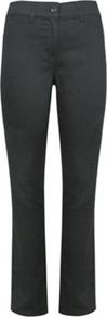 Grey Jeggings - length: standard; pattern: plain; pocket detail: large back pockets, pockets at the sides; waist: mid/regular rise; predominant colour: charcoal; occasions: casual, evening, work; fibres: cotton - stretch; hip detail: fitted at hip (bottoms); texture group: denim; fit: straight leg; pattern type: fabric; style: standard