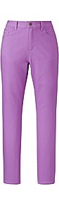 Chloe Ankle Grazer Jeans Length 26in - pattern: plain; pocket detail: traditional 5 pocket; style: slim leg; waist: mid/regular rise; predominant colour: lilac; occasions: casual, evening, holiday; length: ankle length; fibres: cotton - stretch; texture group: denim; pattern type: fabric