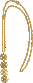 Almudena Necklace - predominant colour: gold; occasions: evening, work, occasion; style: pendant; length: long; size: standard; material: chain/metal; finish: plain; embellishment: chain/metal