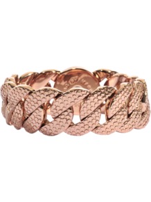 Lizard Texture Bracelet - predominant colour: gold; occasions: casual, evening, work, occasion; style: chain; size: standard; material: chain/metal; trends: metallics; finish: metallic; embellishment: chain/metal
