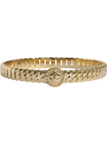 Skinny Turnlock Bangle Bracelet - predominant colour: gold; occasions: casual, evening, work, occasion; style: bangle; size: standard; material: chain/metal; trends: metallics; finish: metallic; embellishment: chain/metal