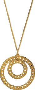 Vermeil Maria Charm Necklace - predominant colour: gold; occasions: casual, evening, work, occasion, holiday; style: pendant; length: mid; size: large/oversized; material: chain/metal; finish: metallic; embellishment: chain/metal