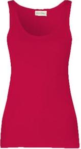 Jac50 Vest In Peony - pattern: plain; sleeve style: sleeveless; style: vest top; predominant colour: hot pink; occasions: casual, holiday; length: standard; neckline: scoop; fibres: cotton - 100%; fit: body skimming; sleeve length: sleeveless; pattern type: fabric; texture group: jersey - stretchy/drapey