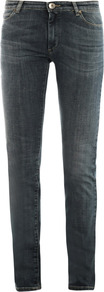 Serio Mid Rise Skinny Jeans - style: skinny leg; length: standard; pattern: plain; pocket detail: traditional 5 pocket; waist: mid/regular rise; predominant colour: charcoal; occasions: casual; fibres: cotton - stretch; jeans detail: whiskering; texture group: denim; pattern type: fabric