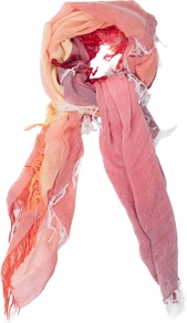 Rainbow Shaded Scarf, Holiday Crush Mix - predominant colour: pink; secondary colour: coral; occasions: casual, holiday; type of pattern: standard; style: regular; size: standard; material: fabric; pattern: tie dye