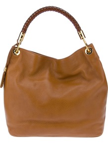 'Skorpios' Tote - predominant colour: tan; occasions: casual, work; type of pattern: standard; style: tote; length: handle; size: standard; material: leather; pattern: plain; finish: plain