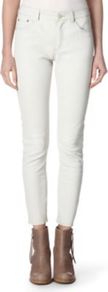 Skin 5 Skinny Leather Jeans - style: skinny leg; pattern: plain; pocket detail: traditional 5 pocket; waist: mid/regular rise; predominant colour: white; occasions: casual, evening; length: ankle length; fibres: leather - 100%; texture group: leather; pattern type: fabric; pattern size: standard