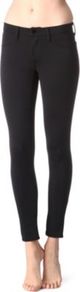 801 Odyssey Scuba Skinny Mid Rise Jeans - style: skinny leg; pattern: plain; pocket detail: traditional 5 pocket; waist: mid/regular rise; predominant colour: black; occasions: casual; length: ankle length; fibres: cotton - stretch; texture group: denim; pattern type: fabric