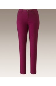 Chloe Super Stretch Skinny Jeans 33in - length: standard; pattern: plain; pocket detail: traditional 5 pocket; style: slim leg; waist: mid/regular rise; predominant colour: magenta; occasions: casual, evening, work; fibres: cotton - stretch; texture group: denim; pattern type: fabric
