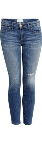 Jukebox Destroy Stiletto Jeans - style: skinny leg; pattern: plain; pocket detail: traditional 5 pocket; waist: mid/regular rise; predominant colour: denim; occasions: casual, evening, holiday; length: ankle length; fibres: cotton - stretch; jeans detail: whiskering, shading down centre of thigh, washed/faded; texture group: denim; pattern type: fabric
