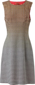 Cotton Blend Knitted Gradient Dress - style: shift; neckline: round neck; fit: tailored/fitted; sleeve style: sleeveless; waist detail: fitted waist; predominant colour: yellow; secondary colour: black; occasions: evening, work, occasion; length: just above the knee; fibres: cotton - mix; sleeve length: sleeveless; texture group: cotton feel fabrics; trends: glamorous day shifts; pattern type: knitted - fine stitch; pattern size: small & busy; pattern: patterned/print