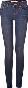 Blue Sammy Super Skinny Jeans - style: skinny leg; length: standard; pattern: plain; pocket detail: traditional 5 pocket; waist: mid/regular rise; predominant colour: denim; occasions: casual; fibres: cotton - stretch; jeans detail: whiskering; texture group: denim; pattern type: fabric