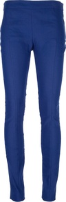 'Best' Stretch Trouser - length: standard; pattern: plain; pocket detail: pockets at the sides; waist: mid/regular rise; predominant colour: royal blue; occasions: casual, evening, work; fibres: linen - mix; waist detail: narrow waistband; texture group: cotton feel fabrics; fit: skinny/tight leg; style: standard