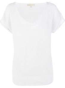 Cowl Neck Sweater - neckline: cowl/draped neck; sleeve style: dolman/batwing; style: standard; predominant colour: white; occasions: casual, evening, work, holiday; length: standard; fibres: linen - mix; fit: standard fit; shoulder detail: added shoulder detail; sleeve length: short sleeve; pattern type: fabric; pattern size: standard; texture group: jersey - stretchy/drapey