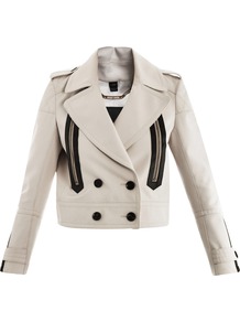 Newport Jacket - pattern: plain; style: double breasted blazer; collar: standard lapel/rever collar; predominant colour: ivory; occasions: casual, evening; length: standard; fit: tailored/fitted; fibres: cotton - 100%; shoulder detail: discreet epaulette; sleeve length: long sleeve; sleeve style: standard; texture group: cotton feel fabrics; collar break: medium; pattern type: fabric