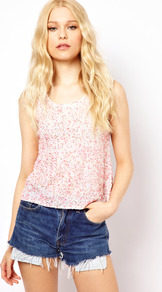 Sequin & Mesh Shell Top - neckline: round neck; pattern: plain; sleeve style: sleeveless; bust detail: added detail/embellishment at bust; style: vest top; predominant colour: blush; occasions: casual, evening; length: standard; fibres: polyester/polyamide - 100%; fit: straight cut; sleeve length: sleeveless; texture group: sheer fabrics/chiffon/organza etc.; pattern type: fabric; pattern size: standard; embellishment: sequins