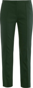 Aislin Trousers - pattern: plain; pocket detail: small back pockets, pockets at the sides; waist: mid/regular rise; predominant colour: black; occasions: evening, work; length: calf length; fibres: viscose/rayon - stretch; hip detail: fitted at hip (bottoms); waist detail: narrow waistband; fit: slim leg; pattern type: fabric; texture group: other - light to midweight; style: standard