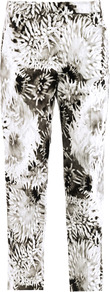 Athena Print Trousers - pocket detail: small back pockets, pockets at the sides; waist: mid/regular rise; secondary colour: mid grey; predominant colour: black; occasions: evening, work, holiday; length: calf length; fibres: silk - mix; hip detail: fitted at hip (bottoms); waist detail: narrow waistband; trends: high impact florals; fit: straight leg; pattern type: fabric; pattern size: big & busy; pattern: florals; texture group: other - light to midweight; style: standard