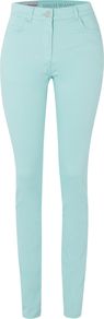 Women's The High Waist Skinny Jean, Mint - style: skinny leg; length: standard; pattern: plain; waist: high rise; pocket detail: traditional 5 pocket; predominant colour: pistachio; occasions: casual, evening, holiday; fibres: cotton - stretch; texture group: denim; pattern type: fabric
