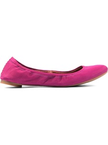 Emmie Ballerina Shoes, Purple - predominant colour: hot pink; occasions: casual, evening, work; material: leather; heel height: flat; toe: round toe; style: ballerinas / pumps; finish: plain; pattern: plain