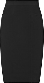 Hicks Seamed Pencil Skirt - pattern: plain; style: pencil; fit: tailored/fitted; waist: mid/regular rise; predominant colour: black; occasions: evening, work, occasion; length: just above the knee; fibres: viscose/rayon - 100%; pattern type: fabric; texture group: other - light to midweight