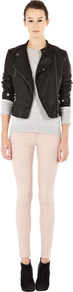 Long Sleeve Zip Cuff Jumper - neckline: round neck; pattern: plain; style: standard; predominant colour: light grey; occasions: casual, work; length: standard; fibres: cotton - 100%; fit: standard fit; sleeve length: long sleeve; sleeve style: standard; texture group: knits/crochet; pattern type: knitted - fine stitch; pattern size: standard