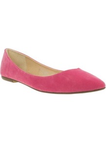 Pink Pointy Toe Basic Ballerinas - predominant colour: hot pink; occasions: casual, work; material: faux leather; heel height: flat; toe: pointed toe; style: ballerinas / pumps; finish: plain; pattern: plain