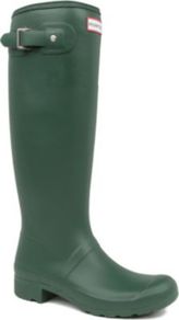 Original Tour Foldable Wellies - predominant colour: dark green; occasions: casual; material: plastic/rubber; heel height: flat; embellishment: buckles; heel: standard; toe: round toe; boot length: knee; style: wellies; finish: plain; pattern: plain