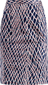 Stampa Rete Print Pencil Skirt - style: pencil; fit: tailored/fitted; waist: high rise; predominant colour: navy; occasions: casual, evening, work; length: just above the knee; fibres: polyester/polyamide - 100%; trends: statement prints; pattern type: fabric; pattern size: standard; pattern: patterned/print; texture group: other - light to midweight