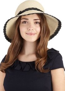 Wide Brim Plait Trim Hat - predominant colour: stone; occasions: casual, holiday; type of pattern: light; style: sunhat; size: standard; material: macrame/raffia/straw; embellishment: bow, ribbon; pattern: plain, two-tone, colourblock