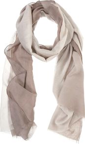 Mocha Ombre Scarf, Brown - predominant colour: taupe; occasions: casual, evening, work, occasion; type of pattern: standard; style: regular; size: standard; material: fabric; pattern: two-tone